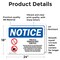 Signmission This Is A Tobacco Free Campus Sign, Vinyl Decal, 24in W x 18in L, 2PK OS-2PACK-NS-D-1824-L-18627 - alternate 3